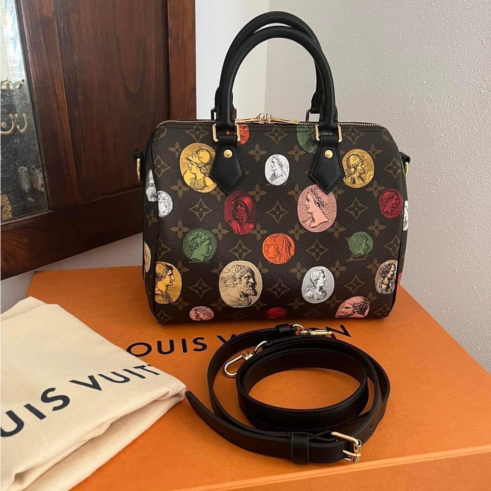 Authentic LV Fornasetti Speedy Bando 25